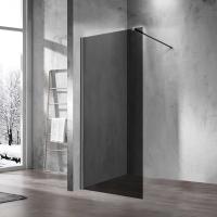 Душевые перегородки Walk-In VSW-1H100CGGM 1000х2000 профиль вороненая сталь стекло тонированное VINCEA