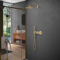 Душевая система встроенная с термостатом Timo Saona SX-2359/17SM золото матовое