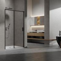 Душевая дверь VDS-6SL120CLB 1200x2000 профиль черный стекло прозрачное Vincea