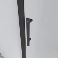 Душевая дверь раздвижная E1-B-170-01-C9 1700x1950 Цвет профиля Чёрный матовый Стекло  Прозрачное  Veconi