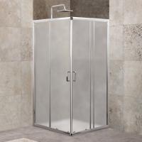 Душевой уголок квадратный  UNIQUE-A-2-85/100-M-Cr (850-1000)x(850-1000)x1900 BelBagno