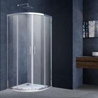 Душевой уголок, радиусный Alpha VSQ-3AL800CL 800x800x1900 цвет хром стекло прозрачное Vincea
