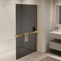 Душевые перегородки Walk-In VSW-1HR120CGG 1200x2000 профиль матовый золотой стекло тонированное VINCEA