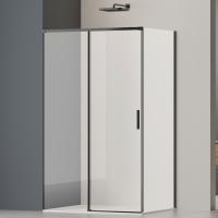 Душевая уголок прямоугольный VSR-3SO28011CLB 1600х800x1950 профиль черный стекло прозрачное VINCEA