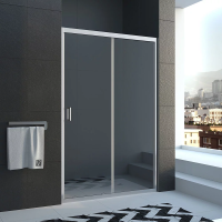 Душевая дверь раздвижная VN40-150-01-C1 1500x1850 Цвет профиля Хром Стекло Прозрачное Veconi
